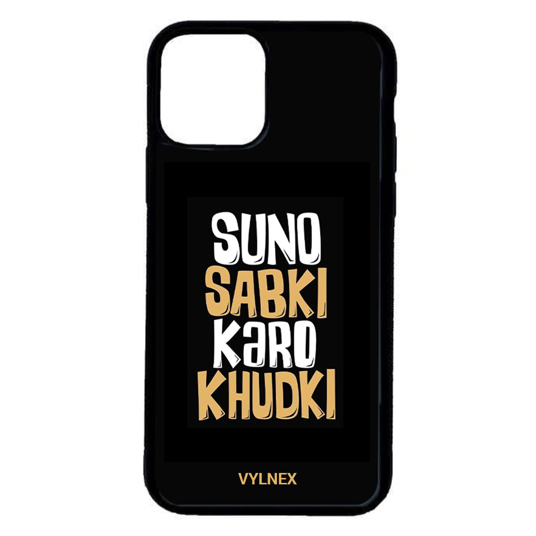 Suno Sabki Karo Kudki Aesthetic iPhone Case