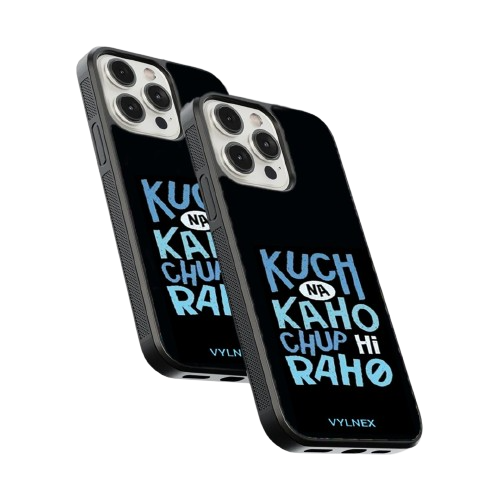Kuch Na Khao Chup Hi Raho Aesthetic iPhone Case