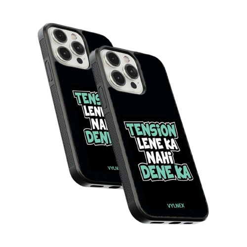 Tension Lene Ka Nahi Aesthetic iPhone Case