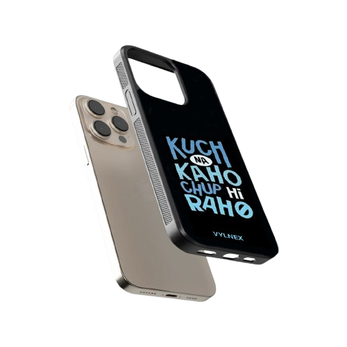 Kuch Na Khao Chup Hi Raho Aesthetic iPhone Case