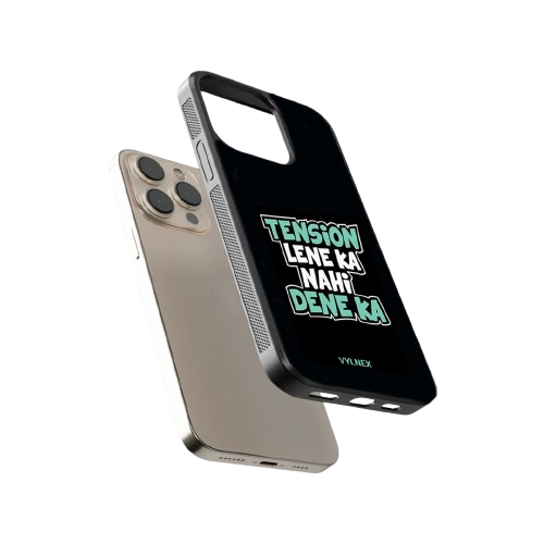 Tension Lene Ka Nahi Aesthetic iPhone Case