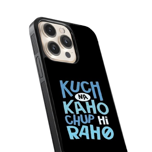Kuch Na Khao Chup Hi Raho Aesthetic iPhone Case