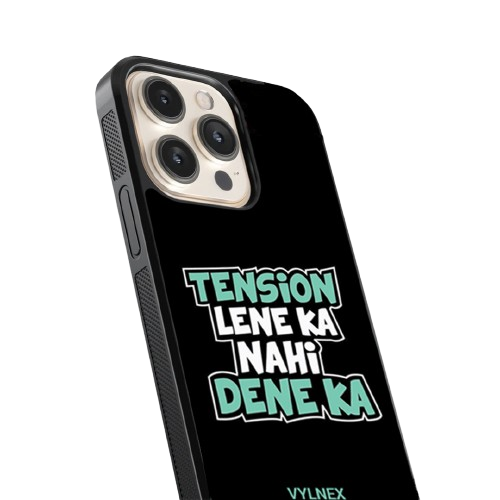 Tension Lene Ka Nahi Aesthetic iPhone Case