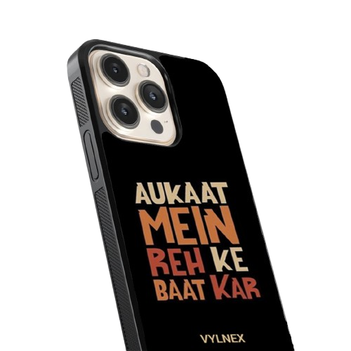 Aukat Mein Reh Ke Baat Kar Aesthetic iphone case