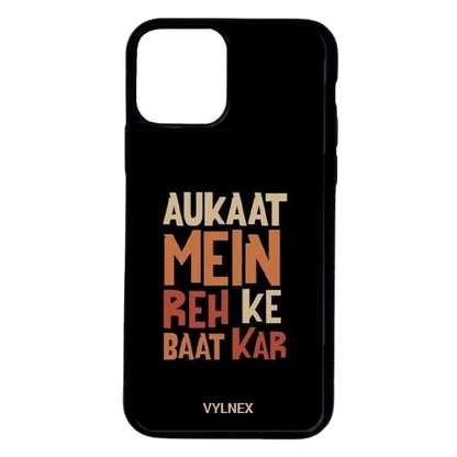 Aukat Mein Reh Ke Baat Kar Aesthetic iphone case