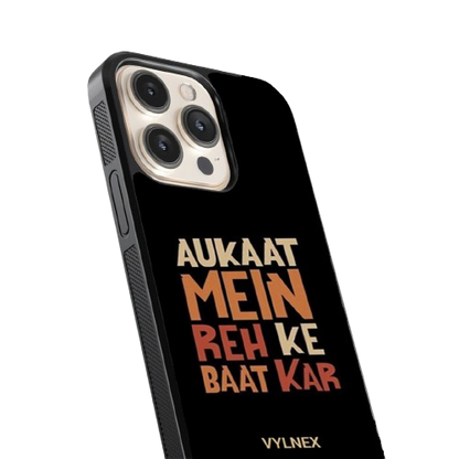 Aukat Mein Reh Ke Baat Kar Aesthetic iphone case